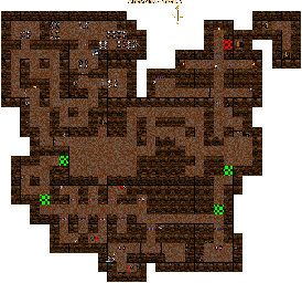 Thumbnail for a map of Catacombs Level 3 for the PC game Advanced Dungeons & Dragons: Eye Of The Beholder II - The Legend Of Darkmoon.
