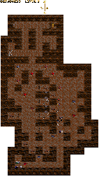 Thumbnail for a map of Catacombs Level 5 for the PC game Advanced Dungeons & Dragons: Eye Of The Beholder II - The Legend Of Darkmoon.