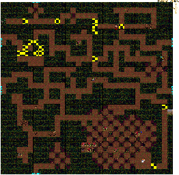 Thumbnail for a map of Forest Trail for the PC game Advanced Dungeons & Dragons: Eye Of The Beholder III - Assault On Myth Drannor.