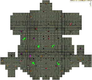 Thumbnail for a map of Temple Of Lathander Level 1 for the PC game Advanced Dungeons & Dragons: Eye Of The Beholder III - Assault On Myth Drannor.