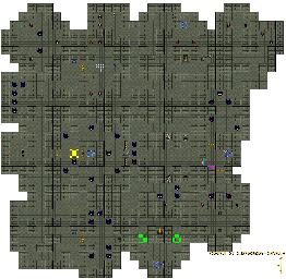 Thumbnail for a map of Temple Of Lathander Level 4 for the PC game Advanced Dungeons & Dragons: Eye Of The Beholder III - Assault On Myth Drannor.