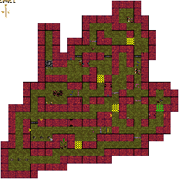 Thumbnail for a map of Level 01 for the PC game Advanced Dungeons & Dragons: Eye Of The Beholder.