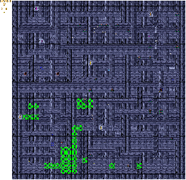 Thumbnail for a map of Level 06 for the PC game Advanced Dungeons & Dragons: Eye Of The Beholder.