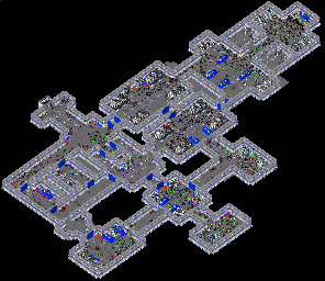 Thumbnail for a map of Level 10 for the PC game Alien Shooter 2: Reloaded.