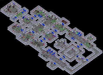 Thumbnail for a map of Level 11 for the PC game Alien Shooter 2: Reloaded.