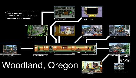 Thumbnail for a map of Woodland, Oregon for the PC game Amazon: Guardians Of Eden.