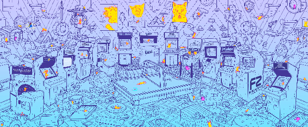Thumbnail for a map of 1995 Arcade for the PC game An Arcade Full Of Cats.
