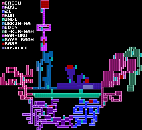 Thumbnail for a map of Sudra (In-Game Map) (Unmarked) for the PC game Axiom Verge.