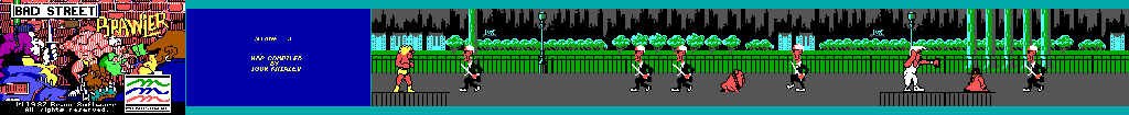Thumbnail for a map of Stage 3 for the PC game Bad Street Brawler.