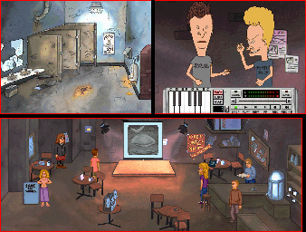 Thumbnail for a map of Coffee House for the PC game Beavis And Butt-Head In Virtual Stupidity.
