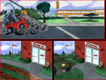 Thumbnail for a map of Veterans Hall for the PC game Beavis And Butt-Head In Virtual Stupidity.