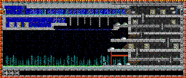 Thumbnail for a map of Episode Three: Master Cain Outer Fort for the PC game Bio Menace.