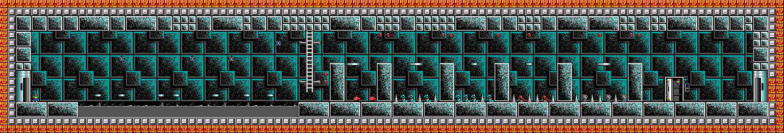 Thumbnail for a map of Episode Two: The Hidden Lab Secret Level 1 for the PC game Bio Menace.