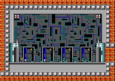 Thumbnail for a map of Episode Two: The Hidden Lab Secret Level 3 for the PC game Bio Menace.