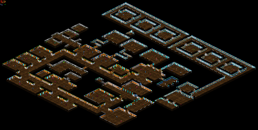 Thumbnail for a map of Mission 2: Floating Fortress Floor 03: Personnel Briefing And Training for the PC game Blake Stone: Aliens Of Gold.