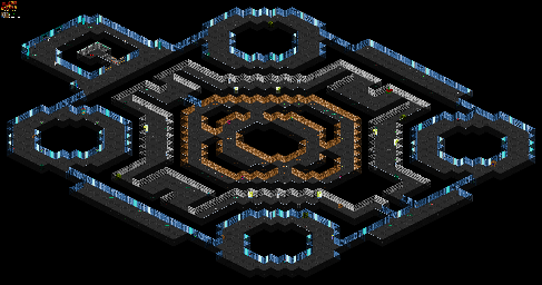 Thumbnail for a map of Mission 3: Underground Network Floor 10: Secret Network Communications Node for the PC game Blake Stone: Aliens Of Gold.