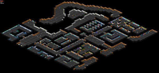 Thumbnail for a map of Mission 4: STAR Port Floor 01: Alien Controlled Quarters for the PC game Blake Stone: Aliens Of Gold.