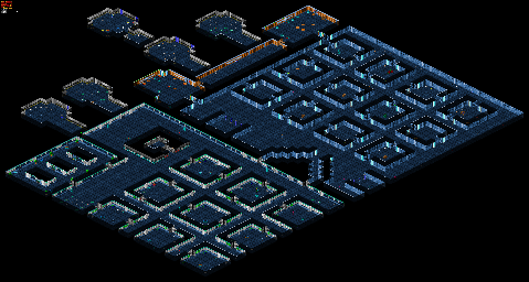 Thumbnail for a map of Mission 5: Habitat II Floor 05: Genetic Research Holding Areas for the PC game Blake Stone: Aliens Of Gold.