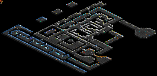 Thumbnail for a map of Mission 5: Habitat II Floor 07: Bio-Medical Storage Deck for the PC game Blake Stone: Aliens Of Gold.