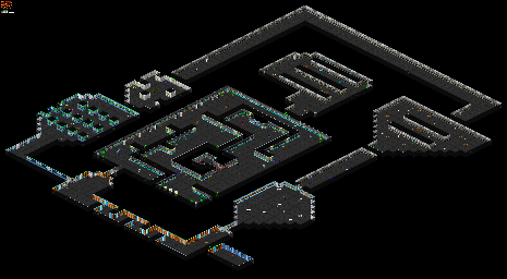 Thumbnail for a map of Mission 5: Habitat II Floor 10: Mutant Isolation Deck for the PC game Blake Stone: Aliens Of Gold.