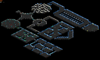Thumbnail for a map of Mission 6: Satellite Defense Floor 10: STAR Technical And Intelligence Archives for the PC game Blake Stone: Aliens Of Gold.