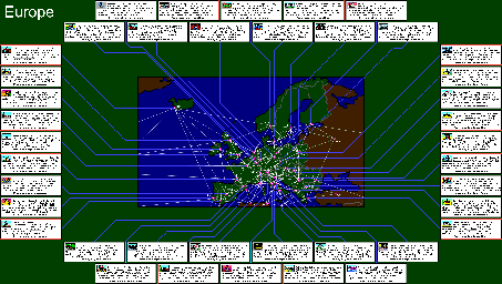 Thumbnail for a map of Europe for the PC game BushBuck: A Treasure Hunt.