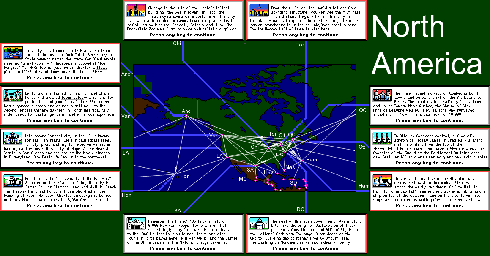 Thumbnail for a map of North America for the PC game BushBuck: A Treasure Hunt.