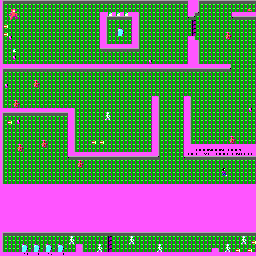 Thumbnail for a map of Level 1 for the PC game Catacomb.