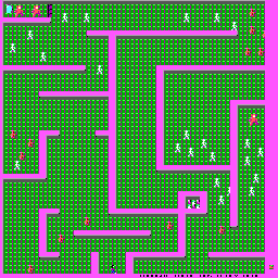Thumbnail for a map of Level 3 for the PC game Catacomb.