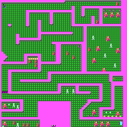 Thumbnail for a map of Level 4 for the PC game Catacomb.