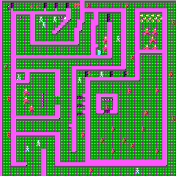 Thumbnail for a map of Level 6 for the PC game Catacomb.