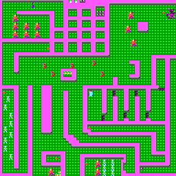 Thumbnail for a map of Level 7 for the PC game Catacomb.