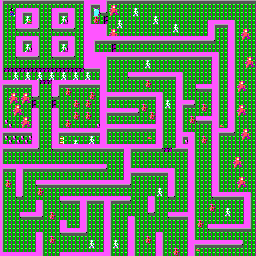 Thumbnail for a map of Level 8 for the PC game Catacomb.