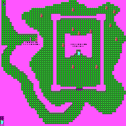 Thumbnail for a map of Level 1 for the PC game The Catacomb.