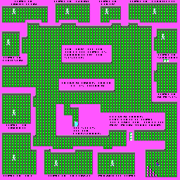 Thumbnail for a map of Level 11 for the PC game The Catacomb.