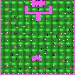 Thumbnail for a map of Level 18 for the PC game The Catacomb.