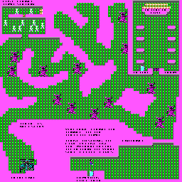 Thumbnail for a map of Level 19 for the PC game The Catacomb.