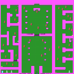 Thumbnail for a map of Level 2 for the PC game The Catacomb.