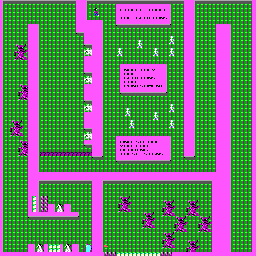 Thumbnail for a map of Level 23 for the PC game The Catacomb.