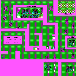 Thumbnail for a map of Level 24 for the PC game The Catacomb.