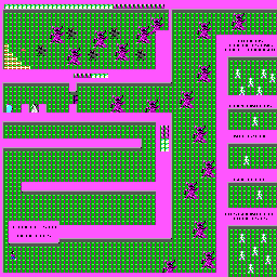Thumbnail for a map of Level 26 for the PC game The Catacomb.