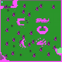 Thumbnail for a map of Level 27 for the PC game The Catacomb.