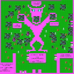 Thumbnail for a map of Level 29 for the PC game The Catacomb.