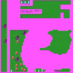 Thumbnail for a map of Level 5 for the PC game The Catacomb.
