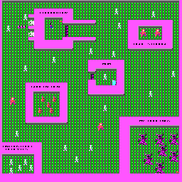 Thumbnail for a map of Level 8 for the PC game The Catacomb.