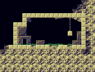 Thumbnail for a map of Mimiga Village Shack for the PC game Cave Story / Doukutsu Monogatari.