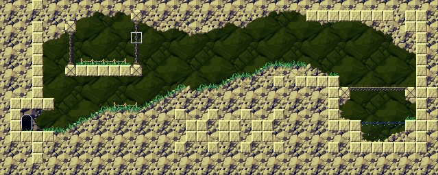 Thumbnail for a map of Mimiga Village Yamashita Farm for the PC game Cave Story / Doukutsu Monogatari.