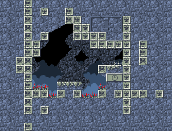 Thumbnail for a map of Outer Wall Clock Room for the PC game Cave Story / Doukutsu Monogatari.