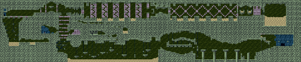 Thumbnail for a map of Sand Zone for the PC game Cave Story / Doukutsu Monogatari.