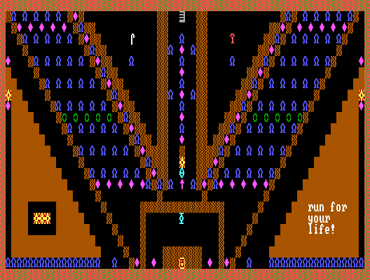 Thumbnail for a map of Level 07 for the PC game Caverns Of Kroz.
